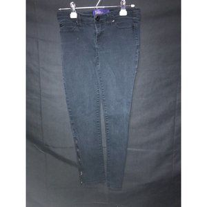 Mily Cyrus Jeans Women 11 30x27 Max Azria Zippered Ankle Black Designer Fashion